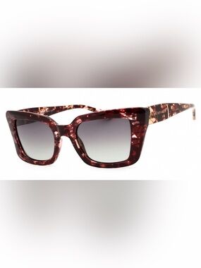 Tortoiseshell Square Sunglasses - Brown Tortoise Frame, Gradient Lenses